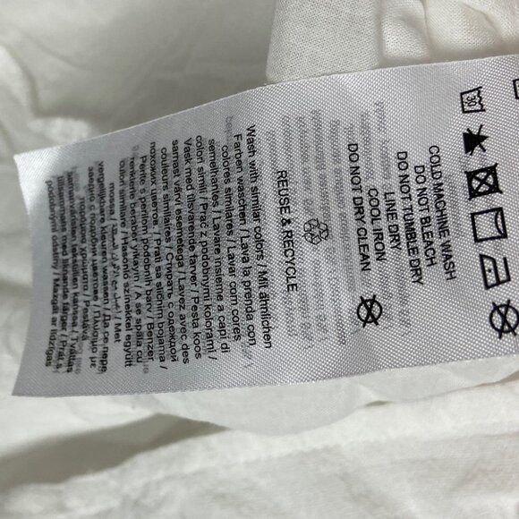 NEW Vero Moda White Mini Skirt Must Have Size Small Minimalist Summer Beach Boho - Picture 9 of 12